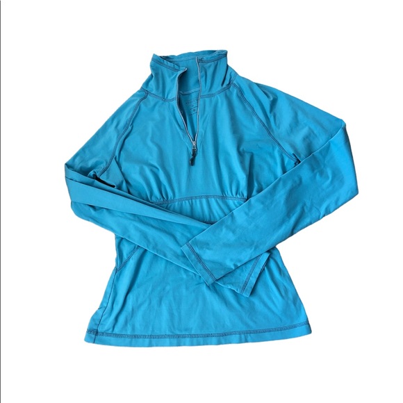 Athleta Blue/Green Longsleeve Half Zip Pullover Women’s Size XS - Picture 5 of 9